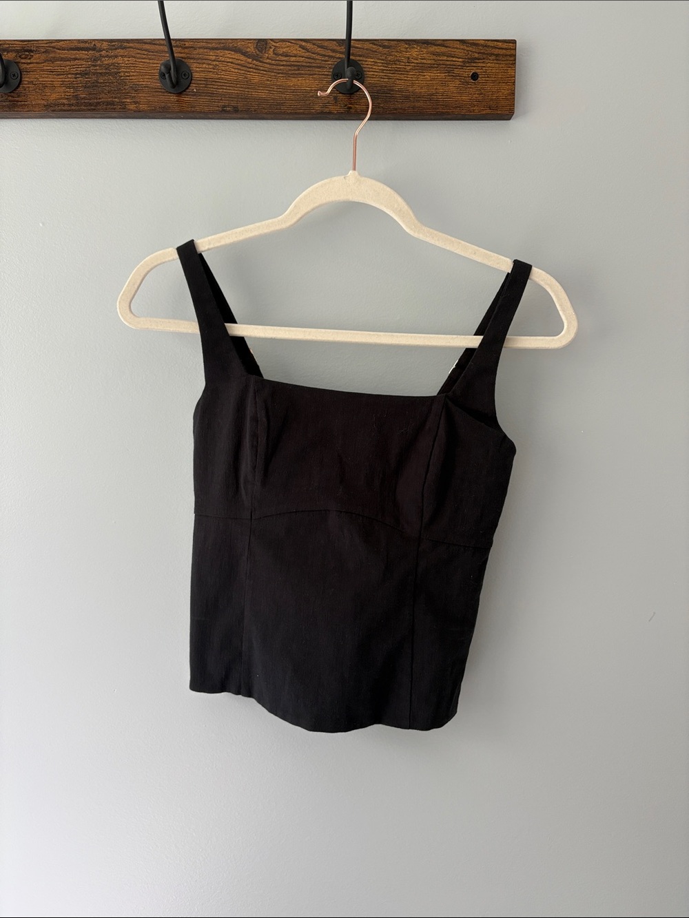NWOT Abercrombie & Fitch Black Square-Neck Camisole